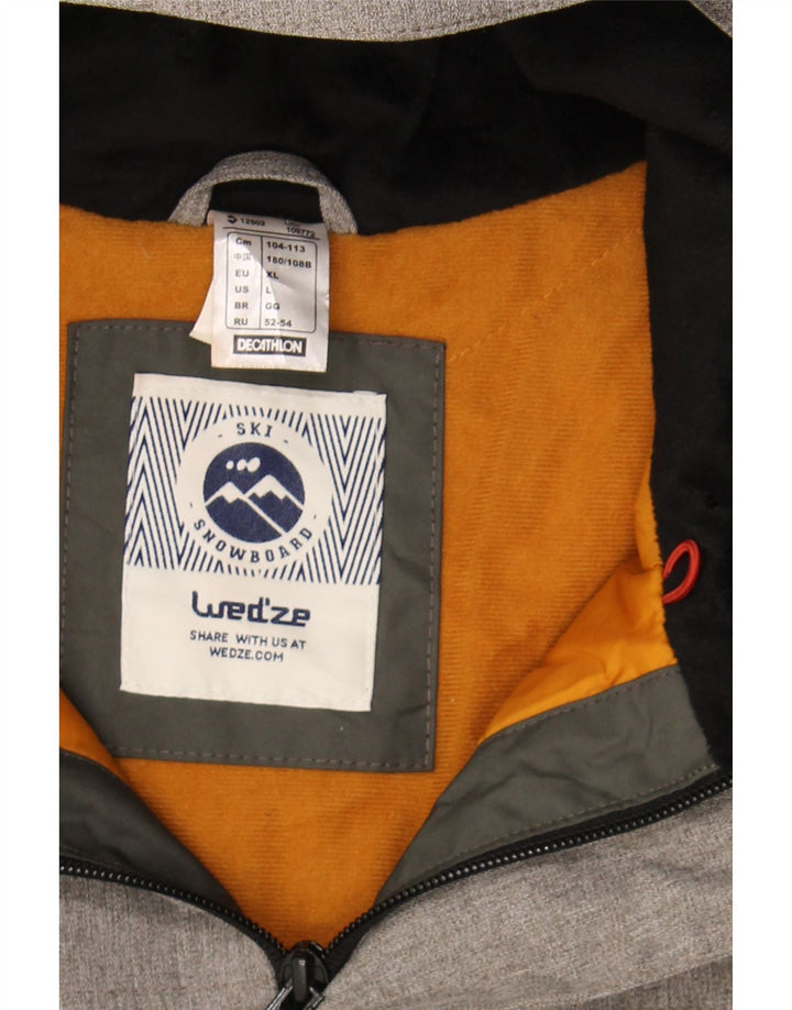 WED ZE Mens Hooded Windbreaker Jacket UK 42 XL Grey Polyester Vintage Wed Ze and Second-Hand Wed Ze from Messina Hembry 