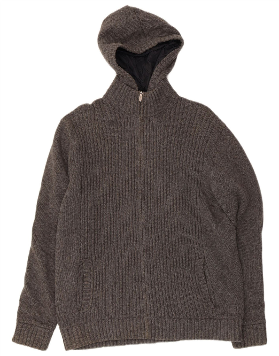 Męska dwustronna kurtka z kapturem Massimo Dutti UK 42 XL, szara