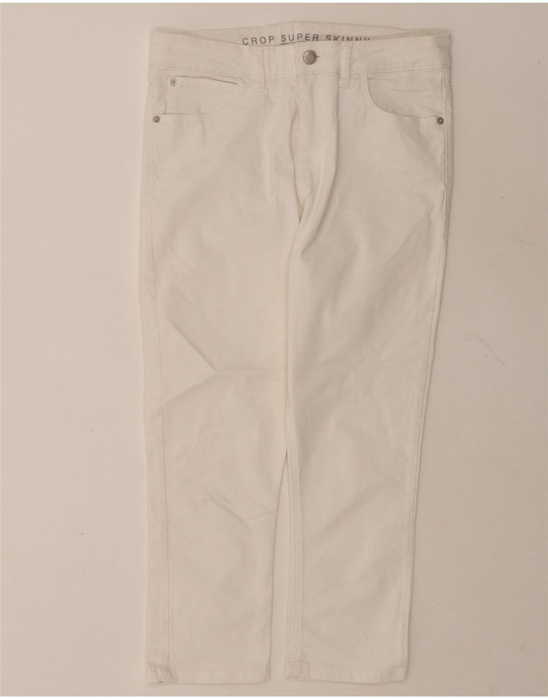 Marks & Spencer Damskie Krótkie Jeansy UK 12 Średnie W30 L21 Białe