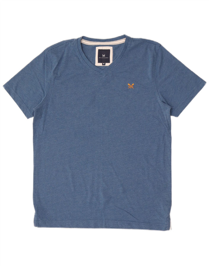 CREW CLOTHING Męski T-shirt Top Średni Niebieski Bawełniany