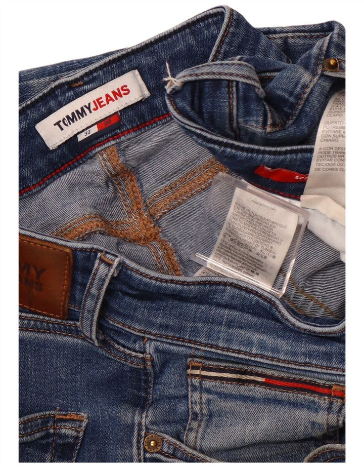 Damskie proste dżinsy TOMMY HILFIGER W32 L27 Niebieskie bawełniane