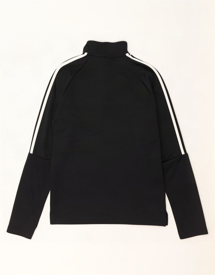 Adidas Męski dres Aeroready z zamkiem błyskawicznym na szyi Top XS Czarny poliester