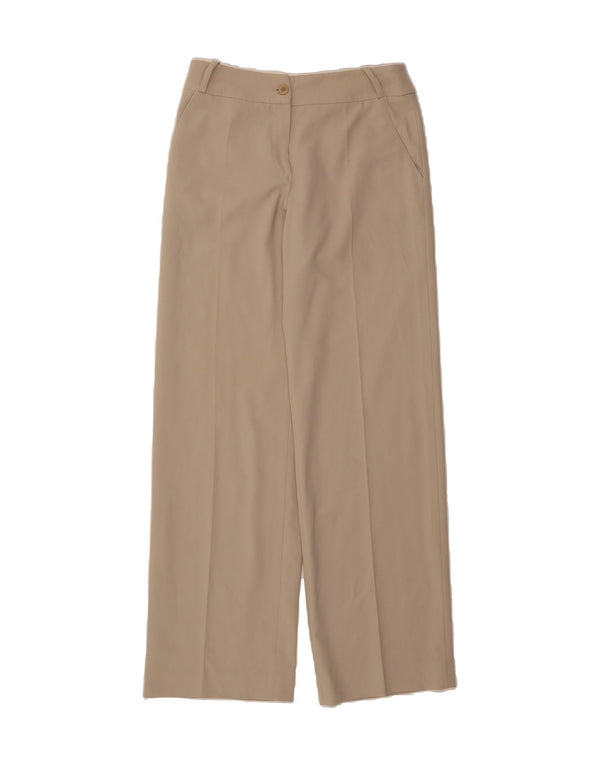 ARMANI Womens High Waist Casual Trousers US 6 Medium W30 L34 Beige