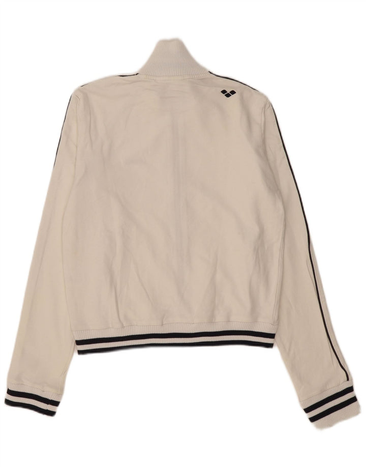 Damska kurtka dresowa Arena UK 10, mała, biała, bawełniana