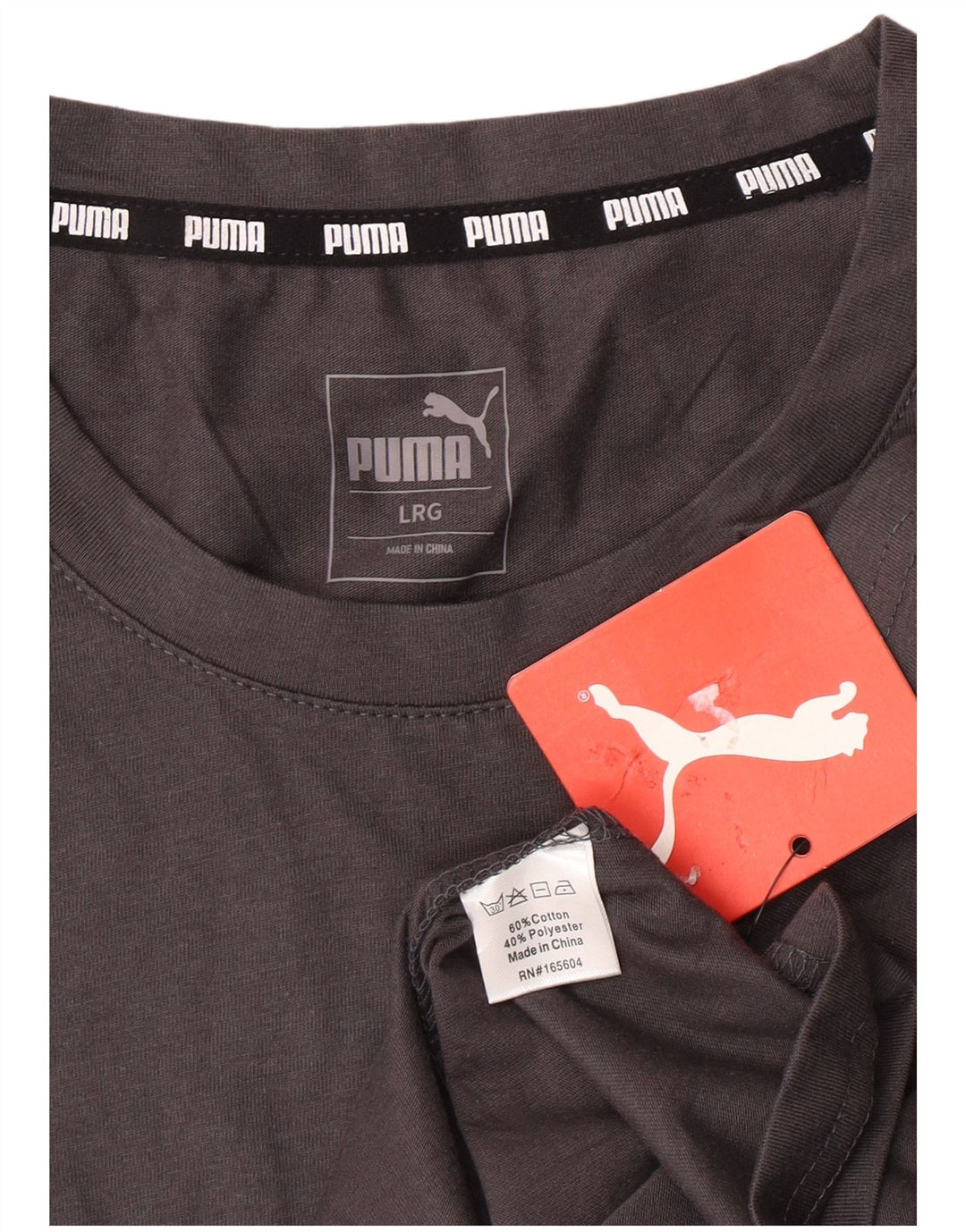 Męski T-shirt PUMA, duży, szary, bawełniany