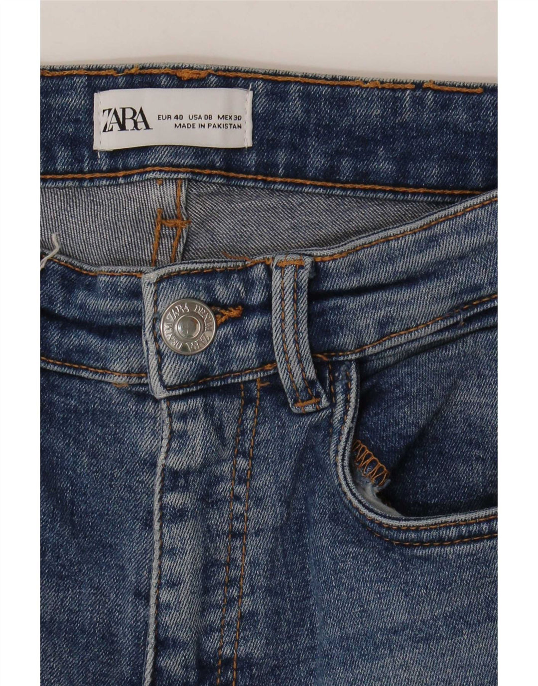 Damskie jeansy rozkloszowane Zara EU 40 Medium W30 L26 Niebieskie