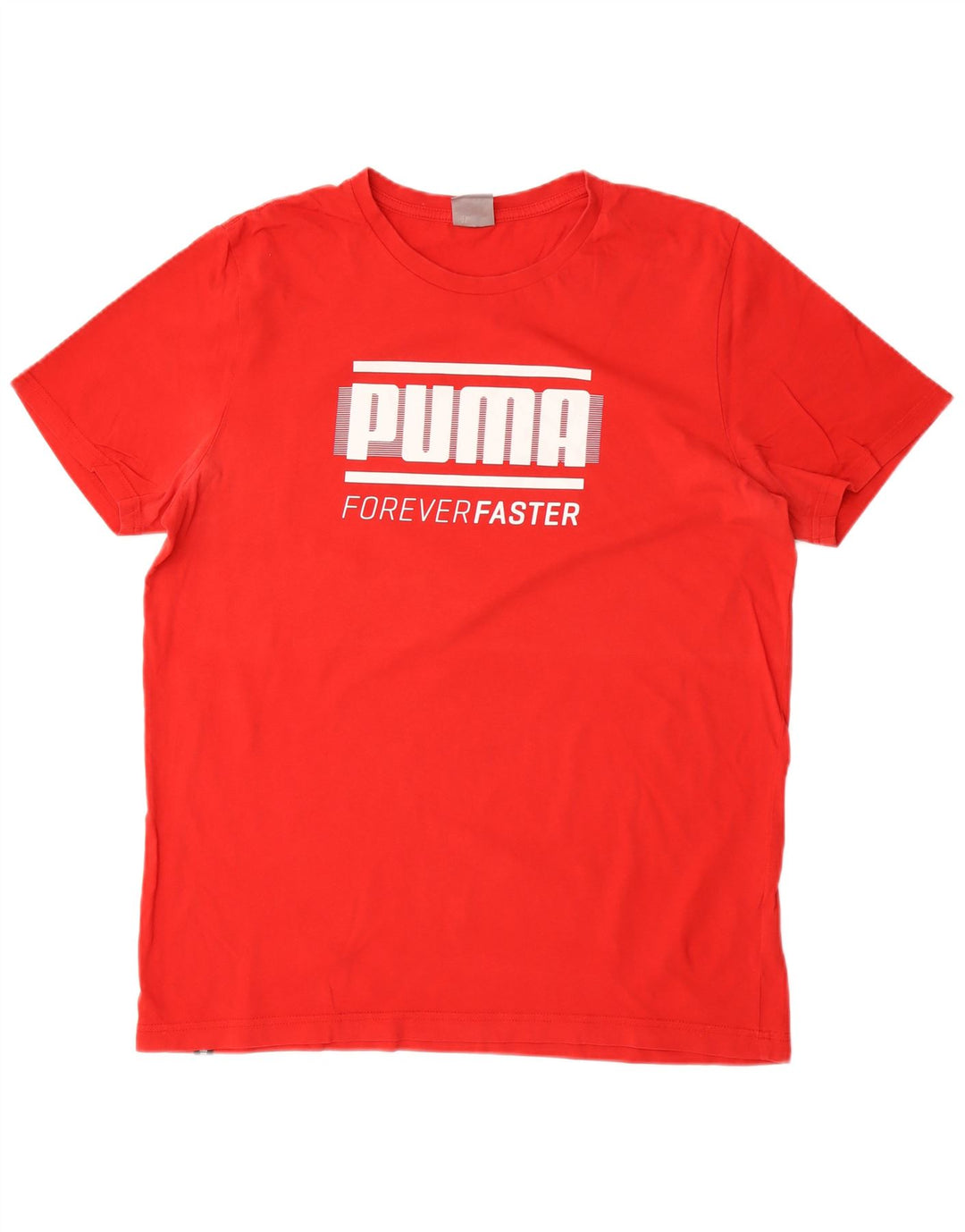 Męski T-shirt z grafiką Puma, duży, czerwony, bawełniany