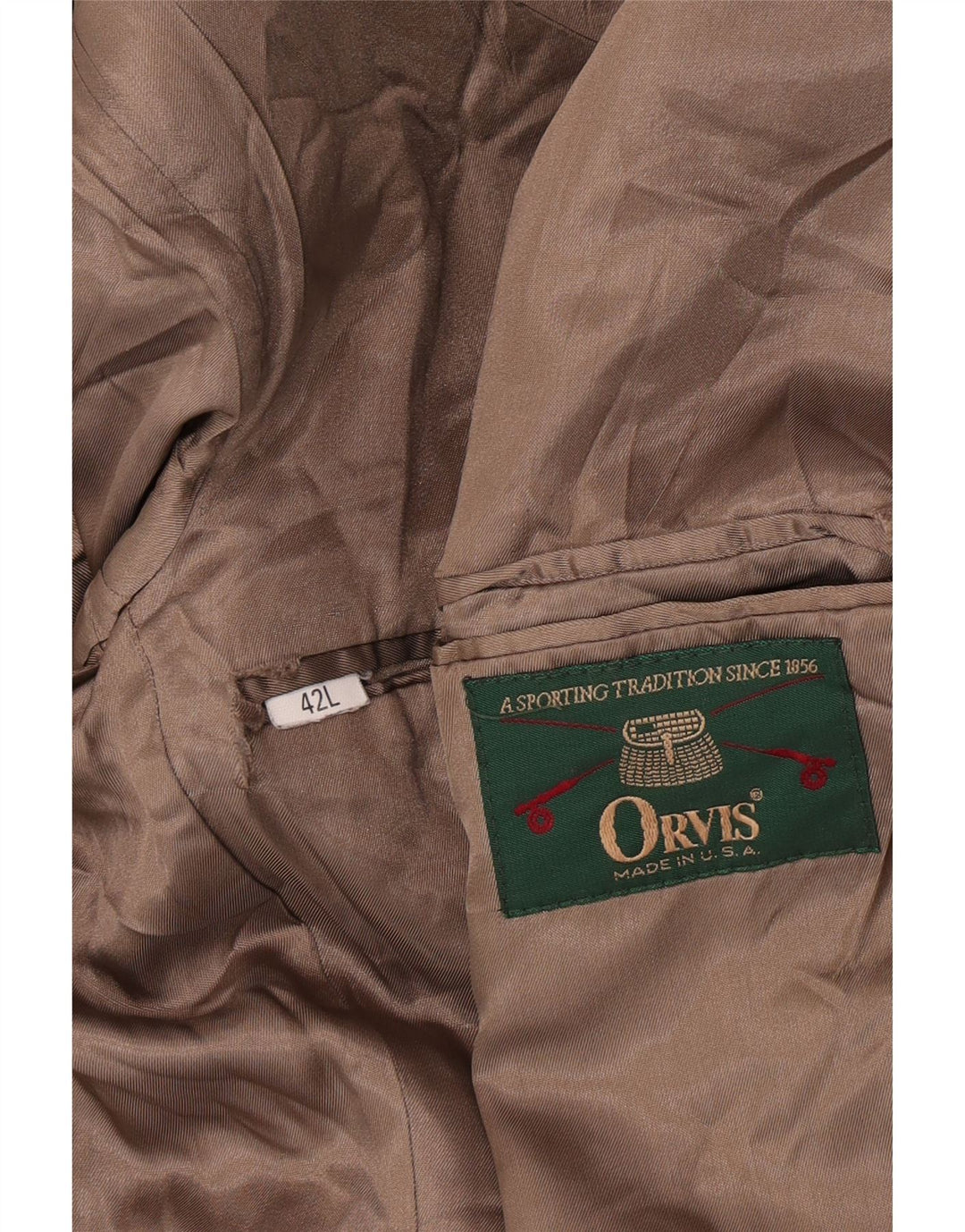 Orvis Męska Marynarka Sztruksowa 2 Guziki UK 42 XL Beżowa