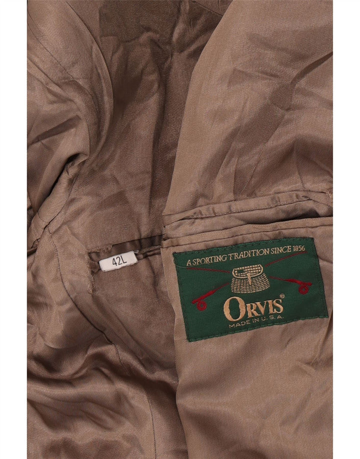 Orvis Męska Marynarka Sztruksowa 2 Guziki UK 42 XL Beżowa