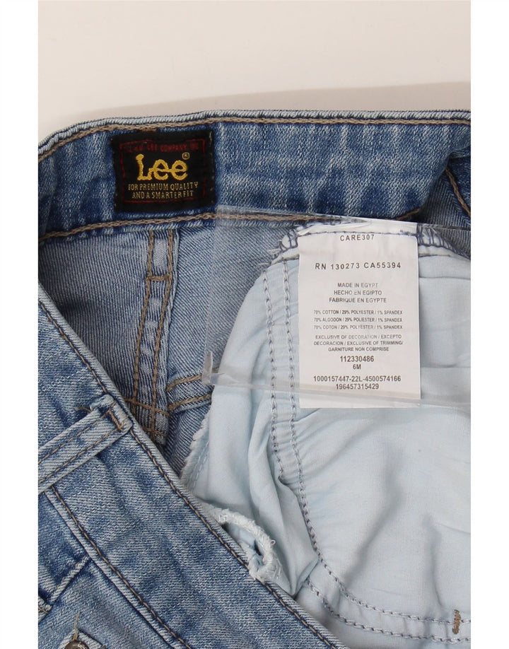 Damskie spodenki jeansowe Lee US 6 Medium W28, niebieska bawełna