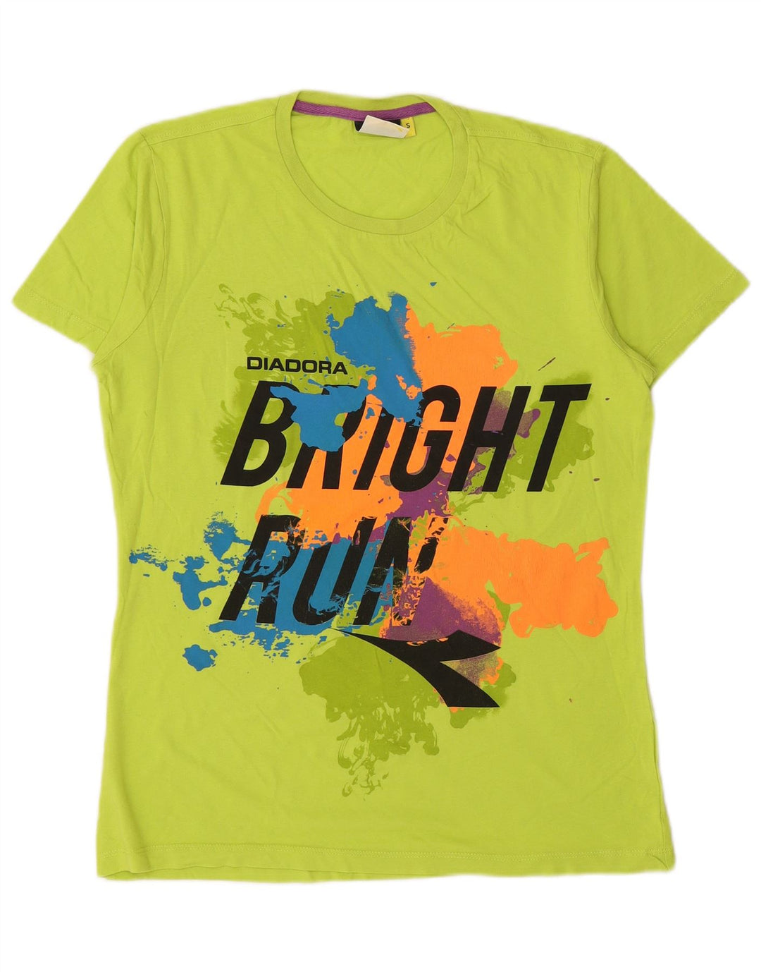 Męski T-shirt z grafiką DIADORA, mały, zielony