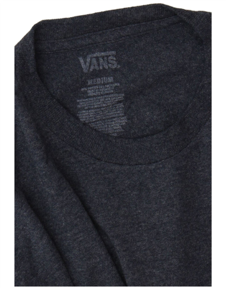 Męski T-shirt Vans z grafiką, średni niebieski nakrapiany