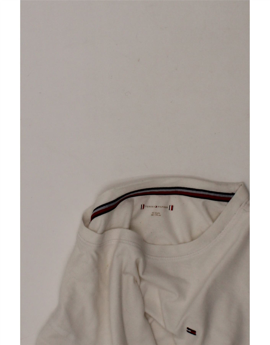 TOMMY HILFIGER Boys T-Shirt Top 14-15 Years Grey Vintage Tommy Hilfiger and Second-Hand Tommy Hilfiger from Messina Hembry 