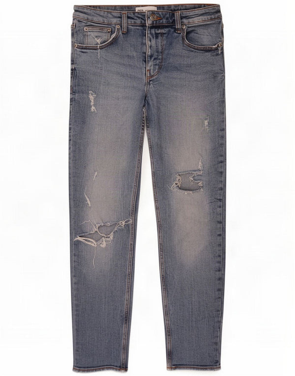 Damskie jeansy typu slim w stylu Zara EU 40 Medium W30 L26 niebieskie