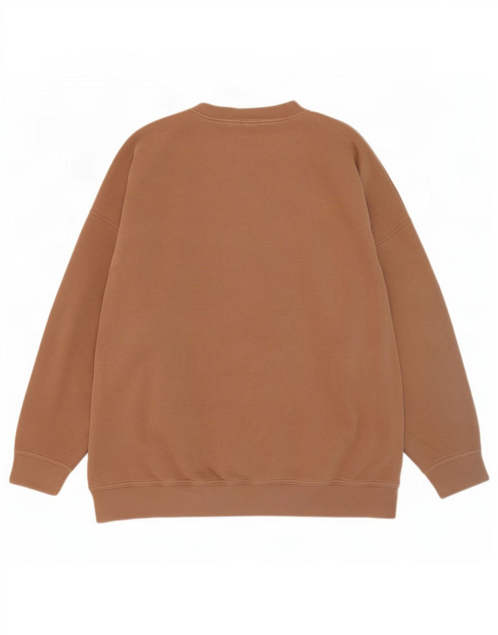 Damski sweter oversize Nike UK 16, duży, brązowy, bawełniany