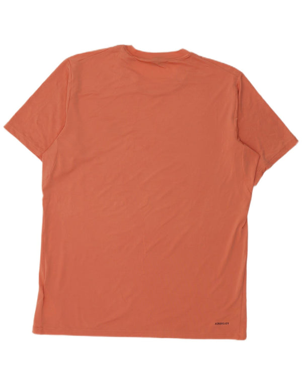Adidas Męski T-shirt Aeroready Top Duży Różowy Poliester