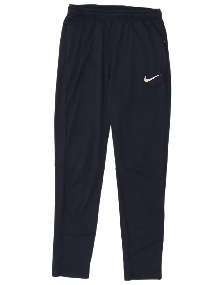 Męskie spodnie dresowe Nike Dri Fit, duże, granatowe, z poliestru