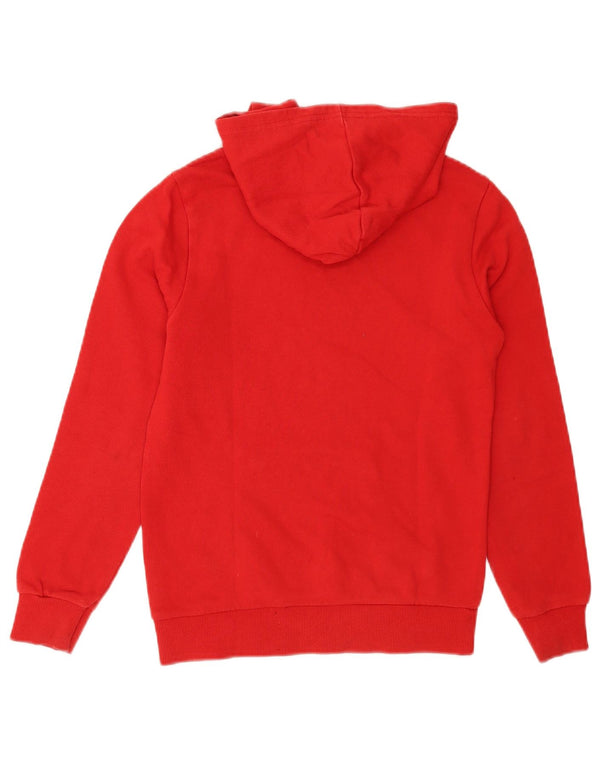 Chłopięcy sweter z kapturem i grafiką Benetton 10-11 lat XL, bawełniany, w kolorze czerwonym