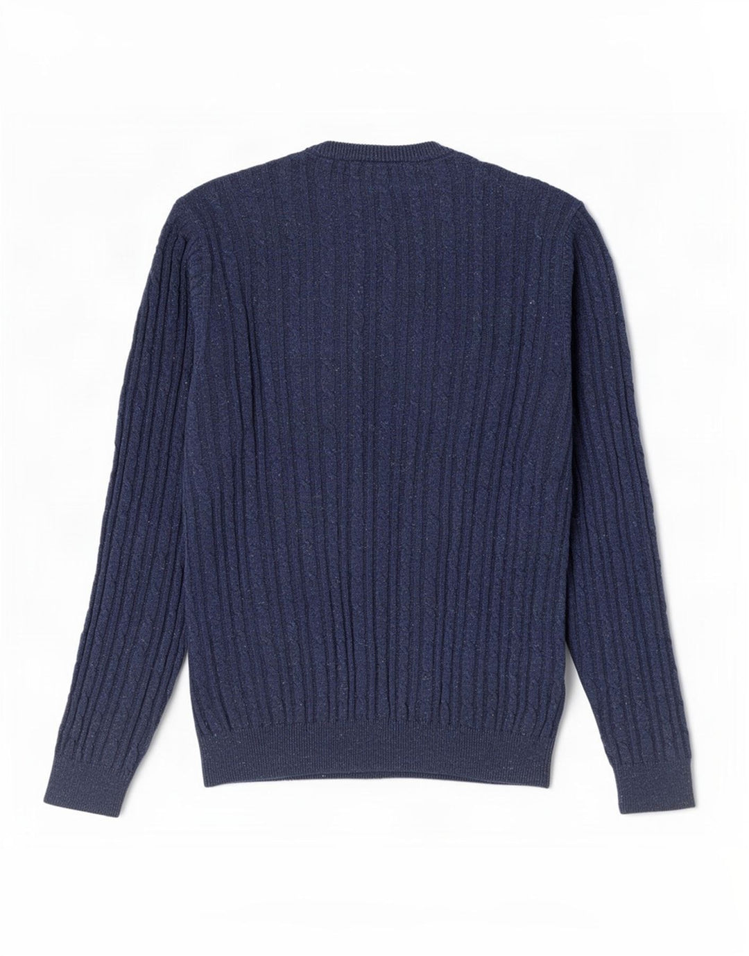 Jack Wills Męski sweter z okrągłym dekoltem, średni granatowy, bawełniany