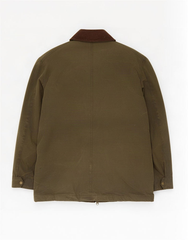 Marks & Spencer Męska kurtka z woskowanej bawełny UK 38, średni khaki