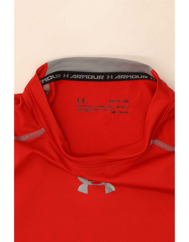 Męski t-shirt kompresyjny Under Armour, mały, czerwony