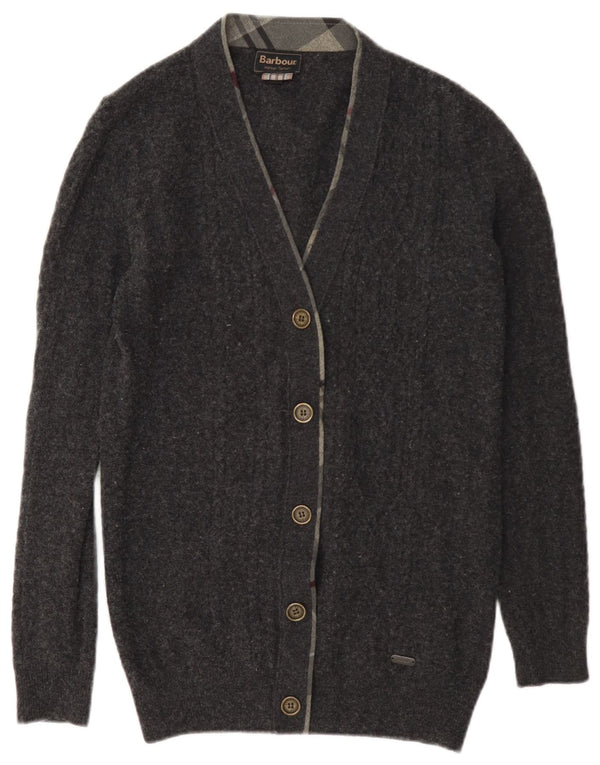 Sweter damski Barbour Cardigan UK 10 Small, szara wełna