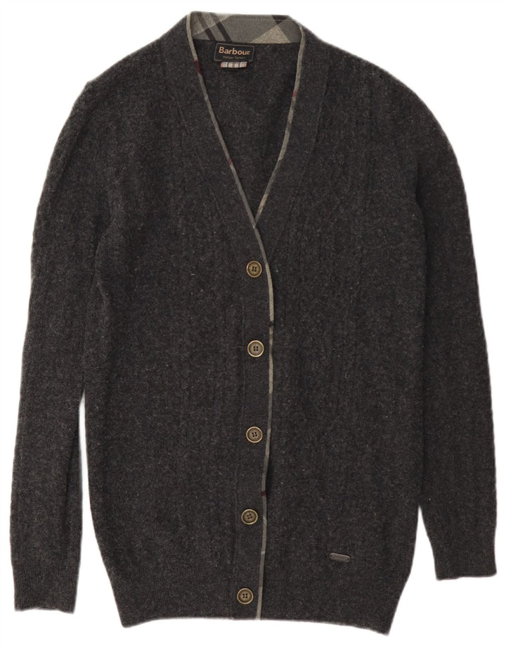 Sweter damski Barbour Cardigan UK 10 Small, szara wełna