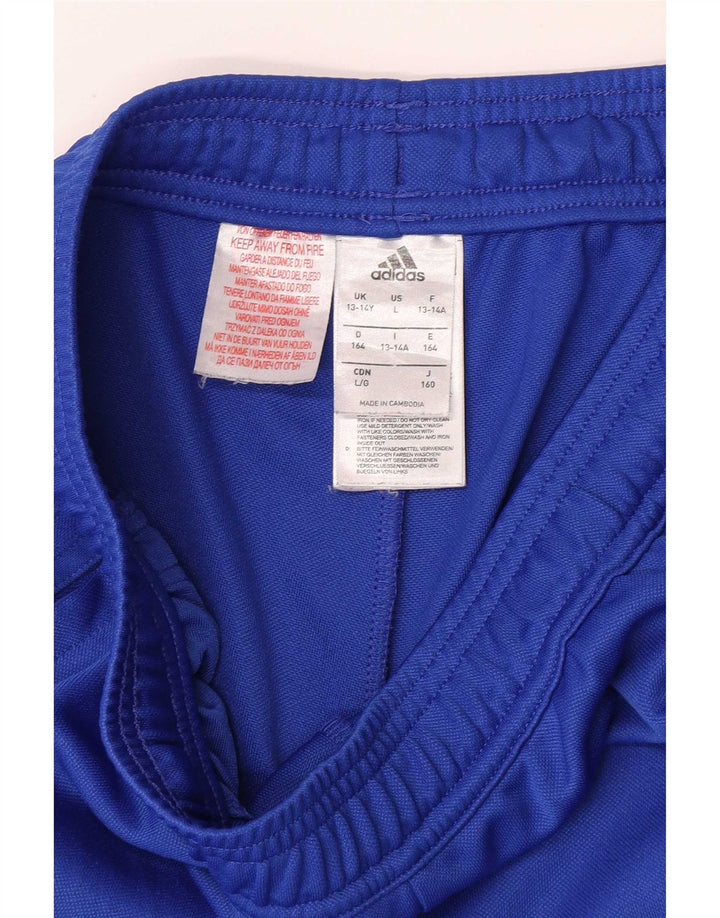 Chłopięce spodnie dresowe Adidas Slim Fit 13-14 lat Niebieski poliester