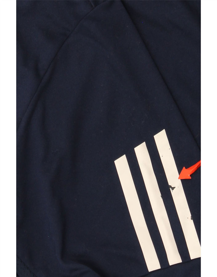 Męska koszulka polo Adidas Climacool, mała, granatowa, z poliestru