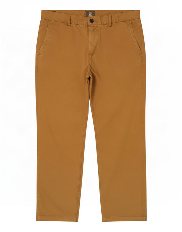 Męskie proste spodnie Chino Timberland W36 L29 Beżowa bawełna
