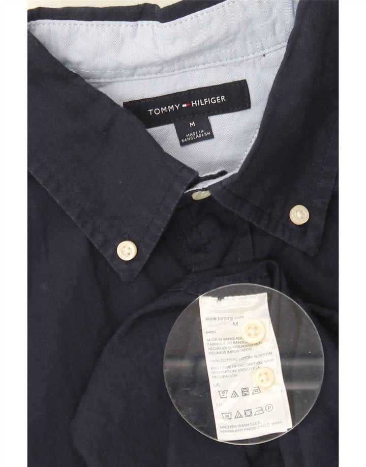 Koszula męska Tommy Hilfiger, średnia, granatowa, bawełniana