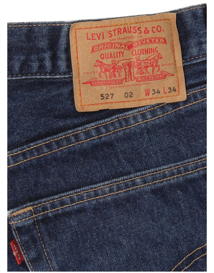 Męskie jeansy Levi's 527 Bootcut W34 L34 granatowe