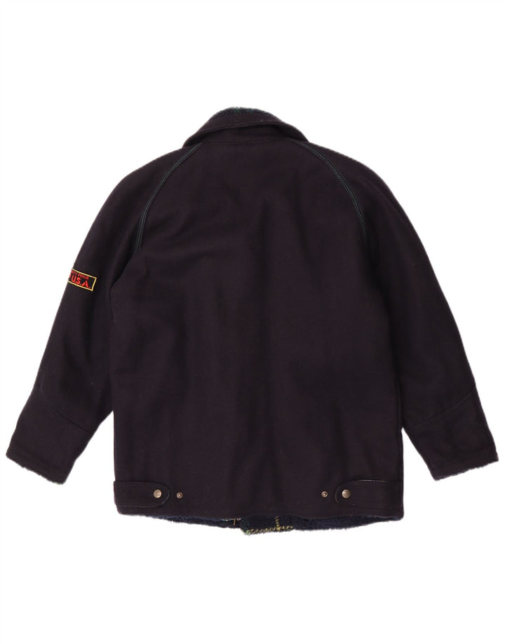 POP 84 Damska kurtka oversize z rękawem 3/4 EU 36, mała granatowa