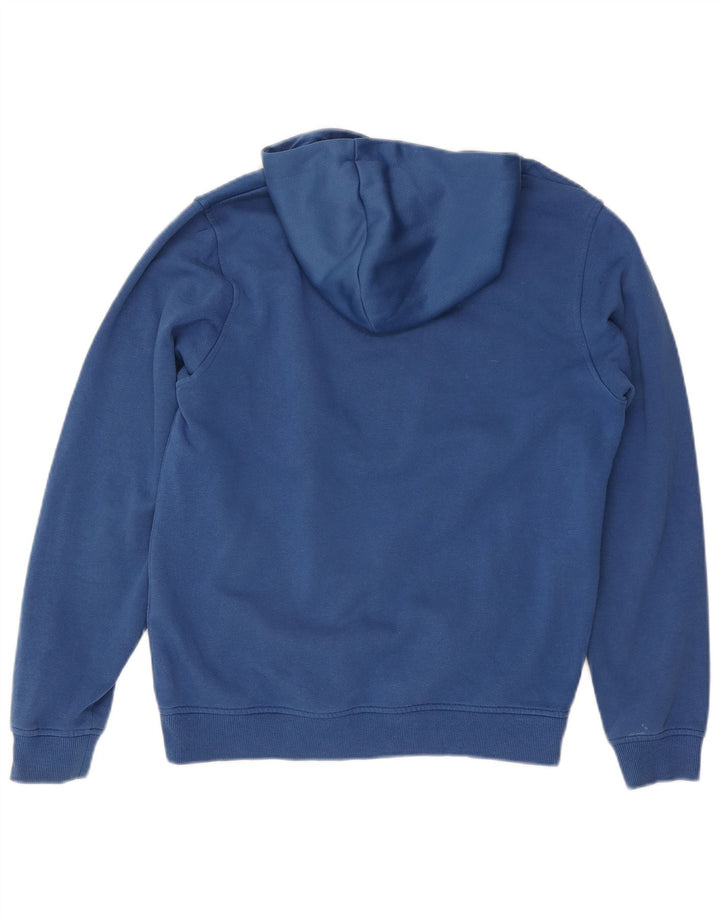 Męski sweter z kapturem Jack & Jones Core Graphic, średni niebieski, poliester