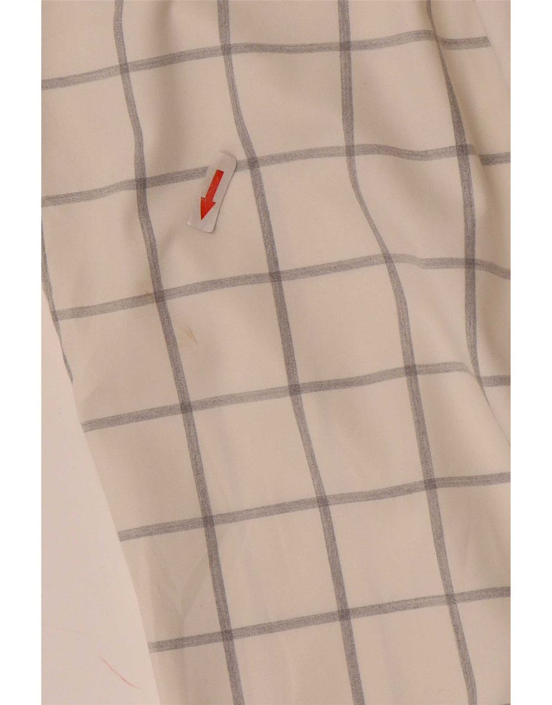 Męskie spodnie chino Zara EU 40 Medium W31 L33, poliester w białą kratkę