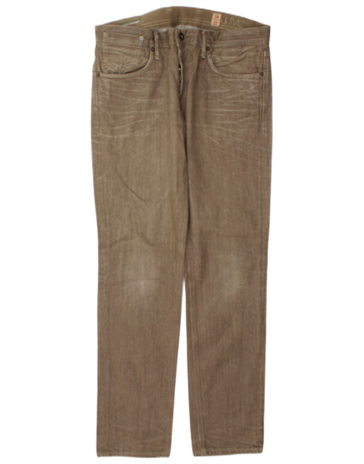 Męskie proste dżinsy Jack & Jones W34 L32, bawełna khaki