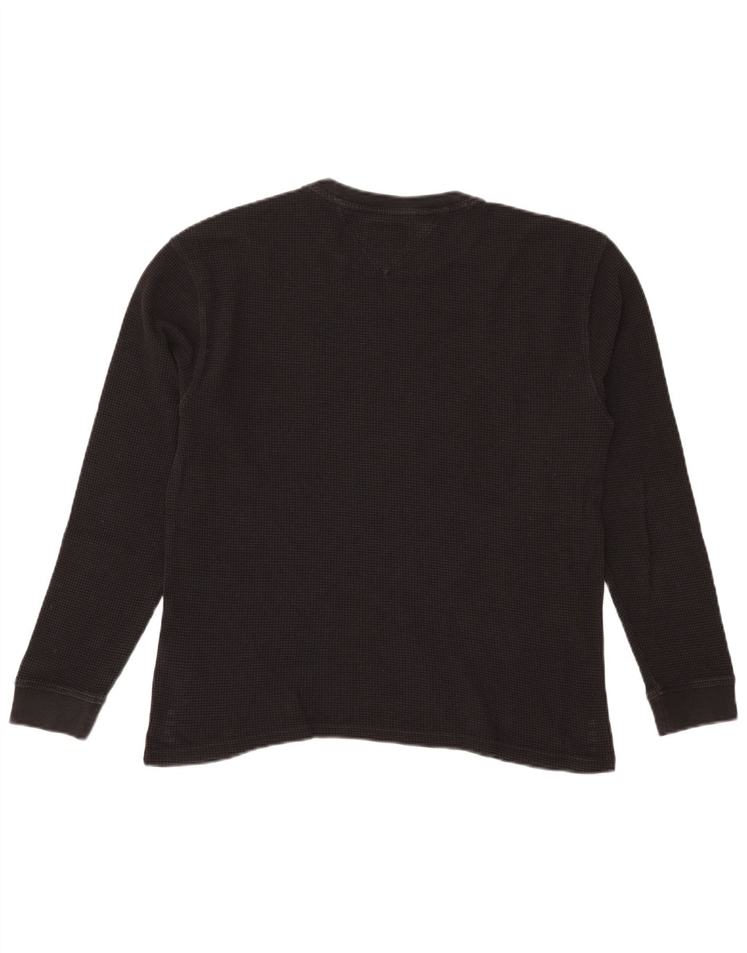 Męski top Tommy Hilfiger z długim rękawem, mały, czarny, bawełniany