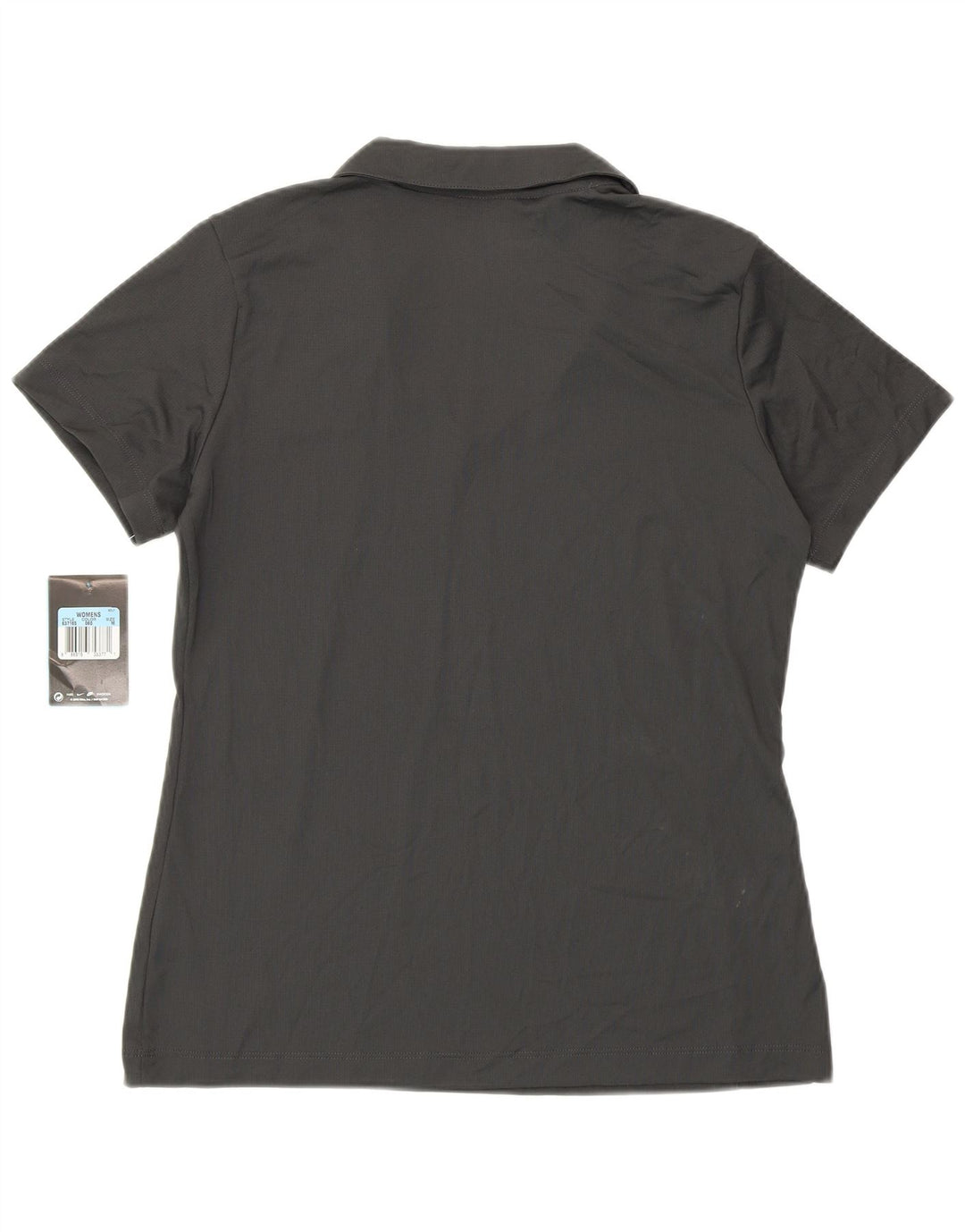 Damska koszulka polo Nike Dri Fit UK 14, średni szary poliester