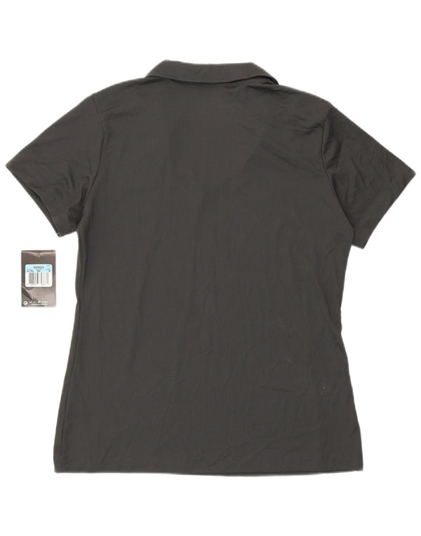 Damska koszulka polo Nike Dri Fit UK 14, średni szary poliester