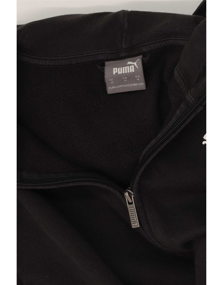 Damski sweter Puma z kapturem i zamkiem błyskawicznym UK 14, średni czarny