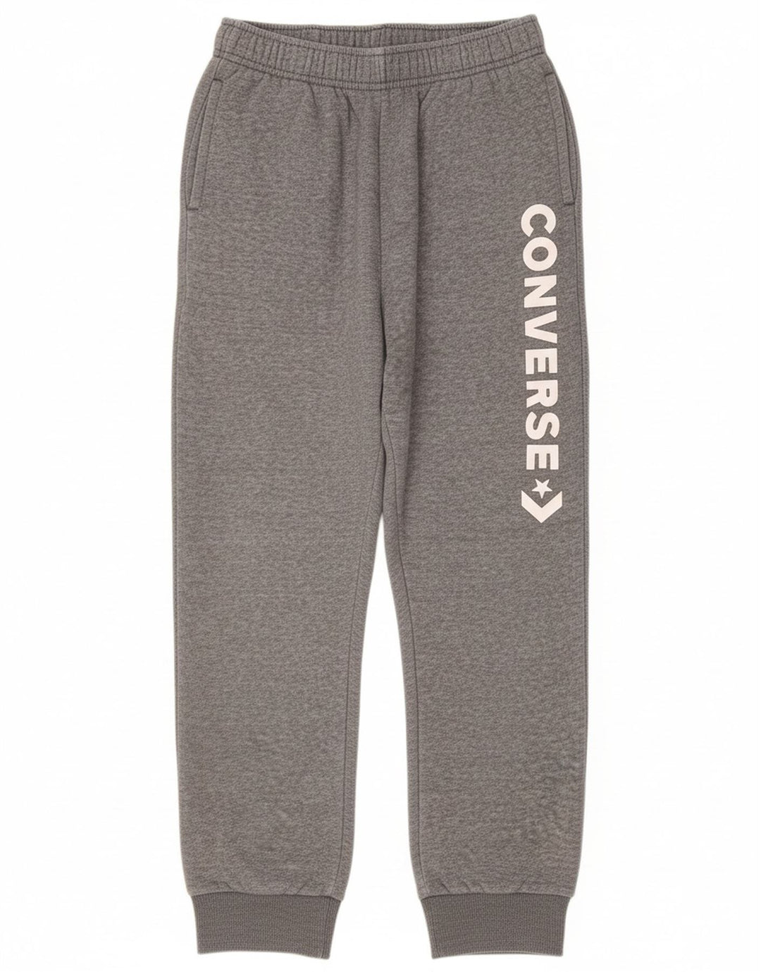 CONVERSE Boys Graphic Tracksuit Trousers Joggers 12-13 Years Large  Grey