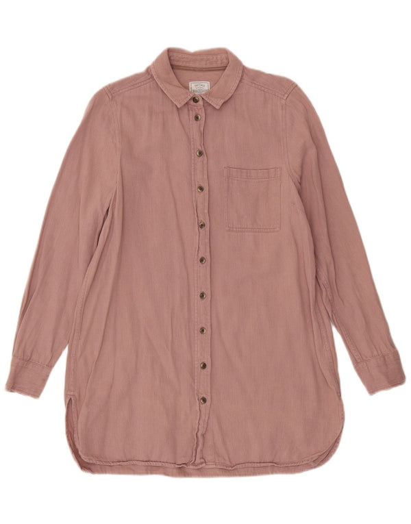 Damska koszula z długim rękawem Fat Face UK 10 Small Pink Linen