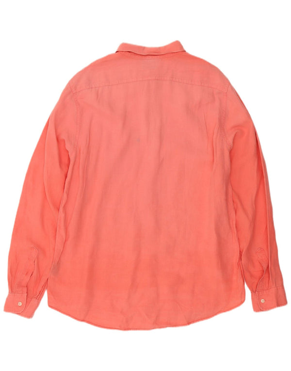 Koszula męska Ralph Lauren XL Pomarańczowa lniana