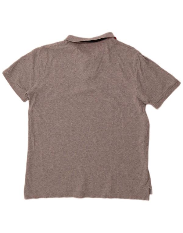 Męska koszulka polo slim fit TOMMY HILFIGER XL, szara bawełna