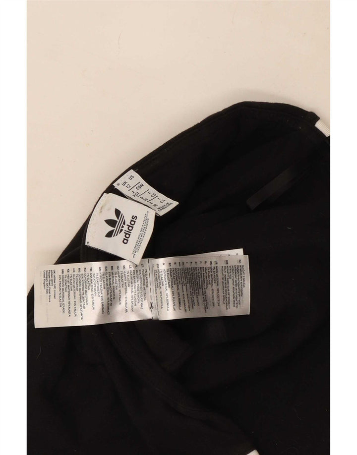 Damska koszulka bez ramiączek Adidas Crop UK 12, średnia czarna bawełna