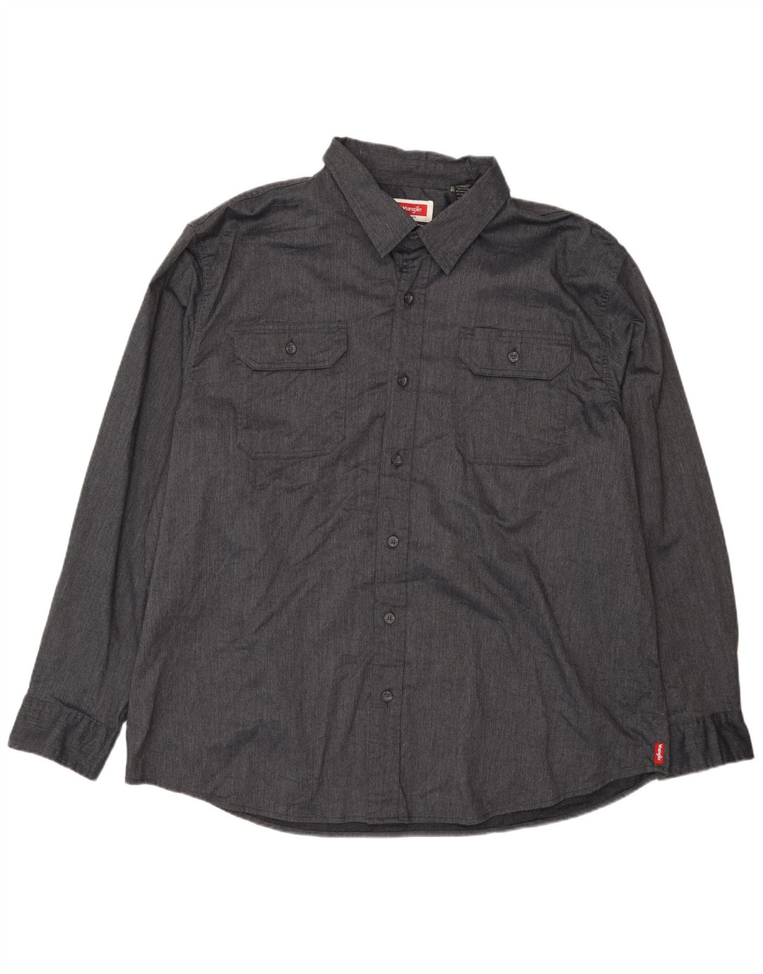 Koszula męska Wrangler 2XL, szara, bawełniana