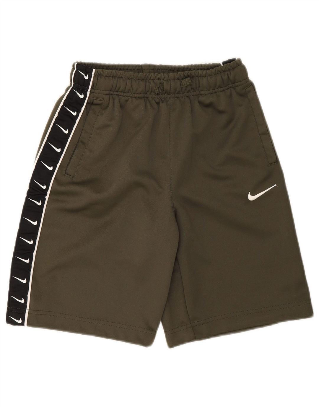 Chłopięce spodenki sportowe Nike z grafiką, 12-13 lat, duże, khaki, poliester