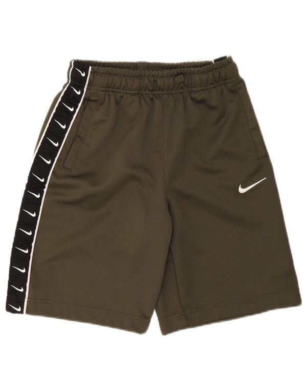 Chłopięce spodenki sportowe Nike z grafiką, 12-13 lat, duże, khaki, poliester