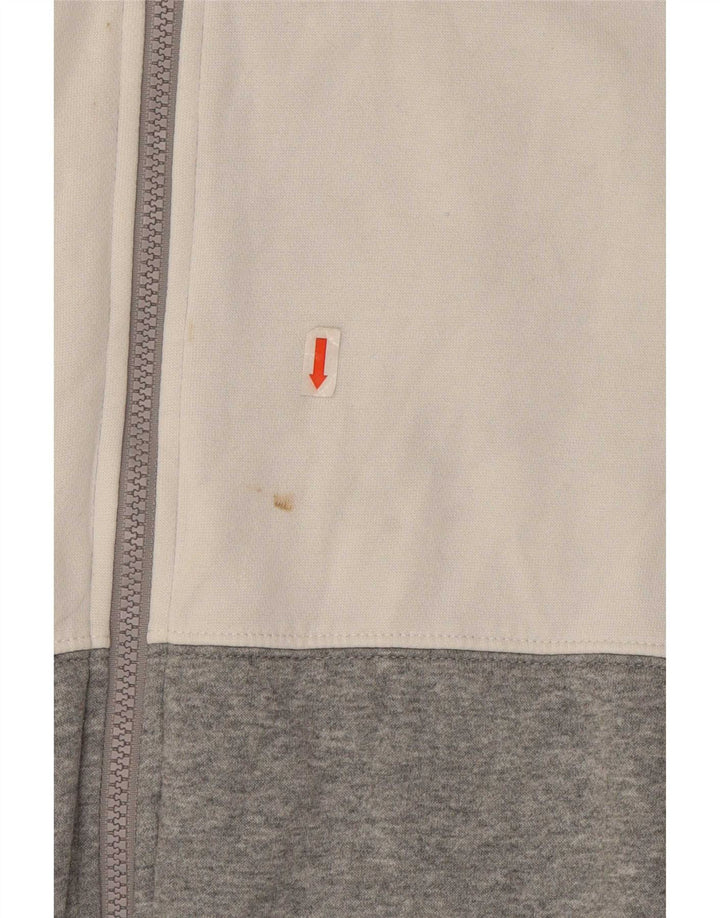 Męska bluza dresowa Nike, mała, szara, bawełniana z blokami kolorów