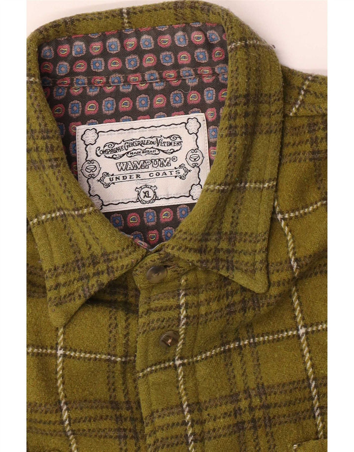 Wampum Męska koszula oversize XL w zieloną kratę